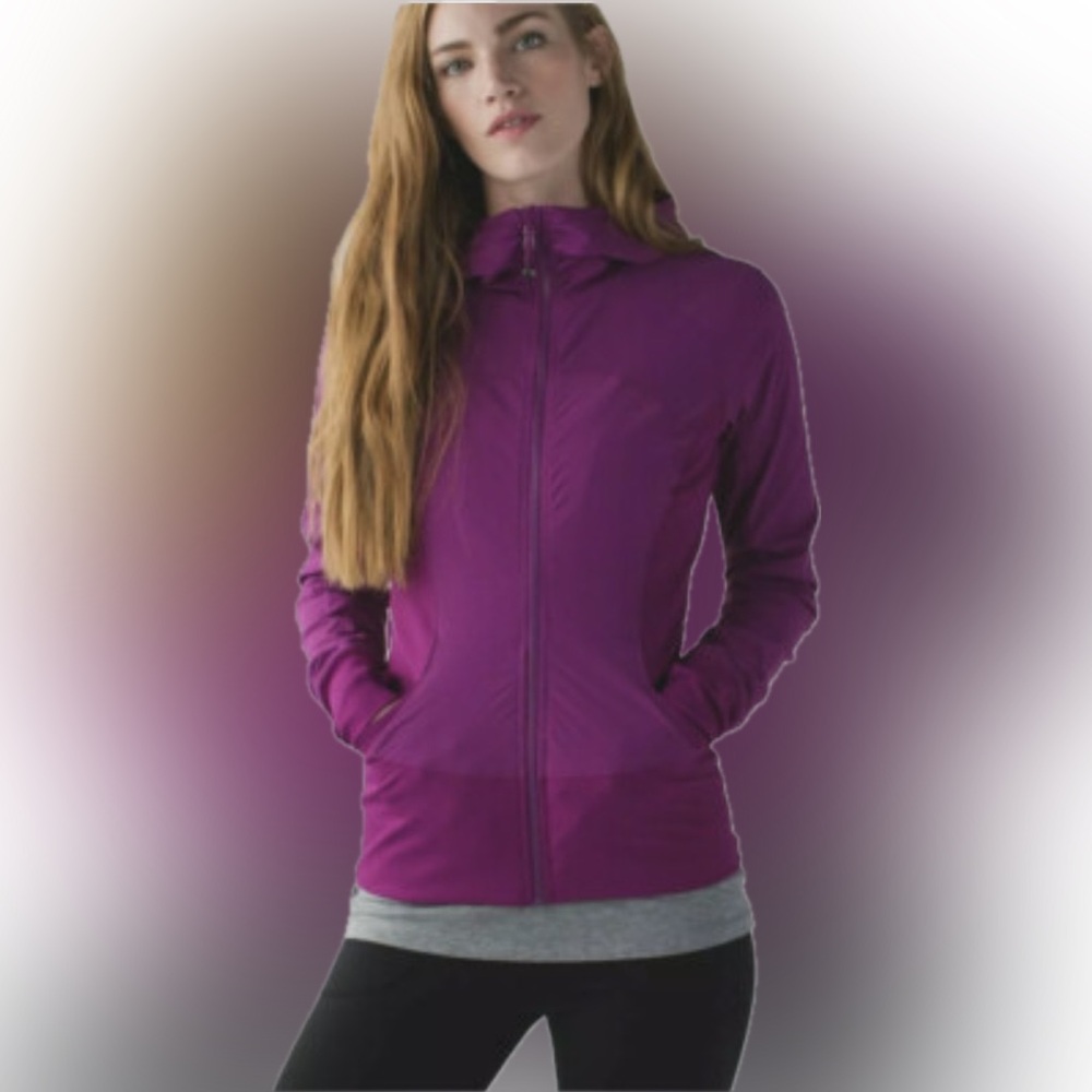 Lululemon | In flux reversible regal plum Zip-Up reversible Hoodie Sz 4